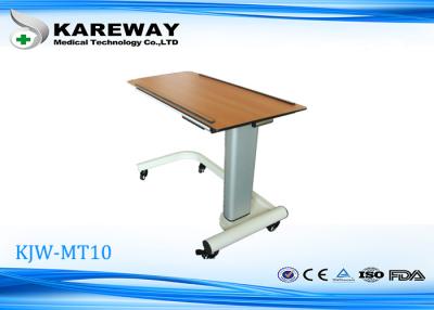 China Home Care Movable Hospital Tray Table , Overbed Hospital Table With Aluminum Column KJW-MT10 for sale