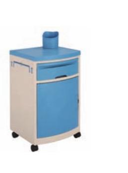 China Movable Blue ABS Hospital Medicine Cabinet With Special Bottle Holder KJW-BC01 for sale