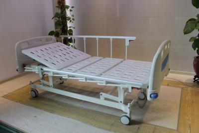 China Height Adjustable Central Locking Three Motors Medical Hospital Bed with Bumpers for sale