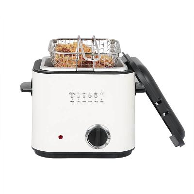 China Easy Operate 1.2L Mini Plastic Electric Deep Fryer XJ-5K100BO for sale