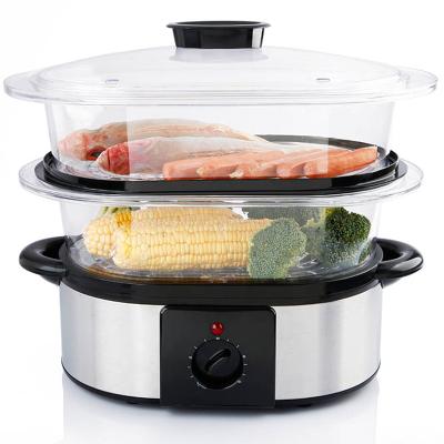 China Instant Steam Function 3 Layers 11L Food Steamer with Timer XJ-5K118C0 for sale