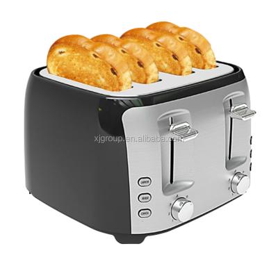 China Defrost Function 22833 Home Appliance 4-Slice Toaster with Reheat and Defrost Function and Convenient Crumb Tray 2018 for sale