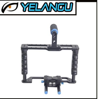 China Black Aluminum Alloy Protable DSLR Camera Cage for Cmaeras and Camcorders for sale