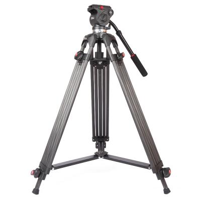 China High Performance Video Camera Tripods With Fluid Heads , 160cm Height for sale