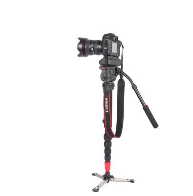 China trípodes fotográficos ajustables Monopod video flúido de la altura de los 63cm con la cabeza en venta