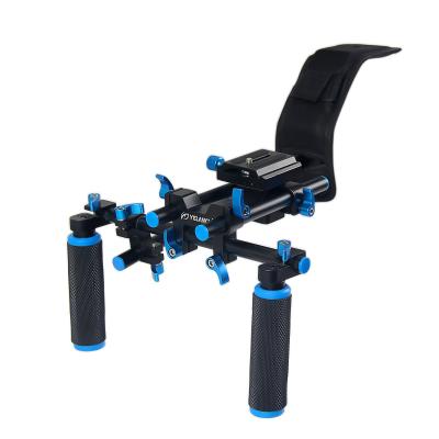 China Portable Black Camera Shoulder Mount with Shoulder Pad and Hand Grip for sale