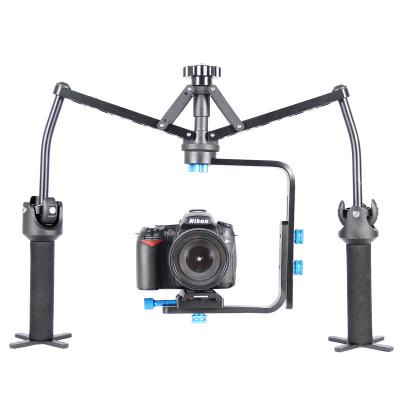 China Foldable M shaped Black Spider Handheld Camera Stabilizer For DSLR for sale