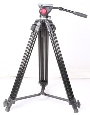 China Heavy Duty Video Camera Tripods with Fluid Drag Head / Movie Camera Tripod for sale