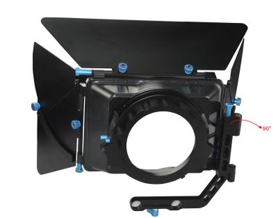 China Adjustable Blade Light Weight Camera 4x4 DSLR Mattebox All Metal Construction for sale