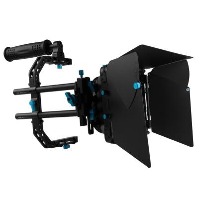 China Swing Away Camera Matte Box Aluminum alloy 15mm Rods DSLR Rig for sale