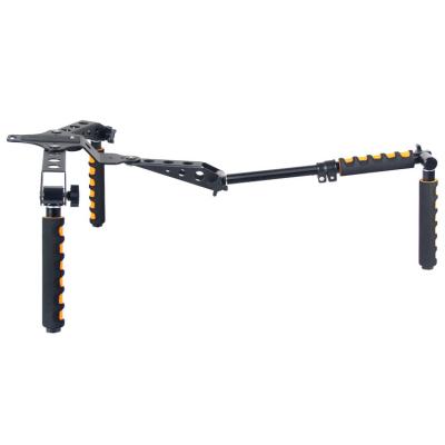 China Orange Aluminum Handheld Bracket  DSLR Shoulder Rig for Cameras and Camcorders for sale