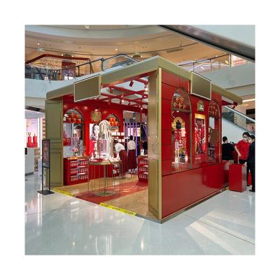 China Retail Stores Interior Design Retail Store Metal Display Racks Stand Cosmetic Shop Acrylic Revolving Display Racks for sale