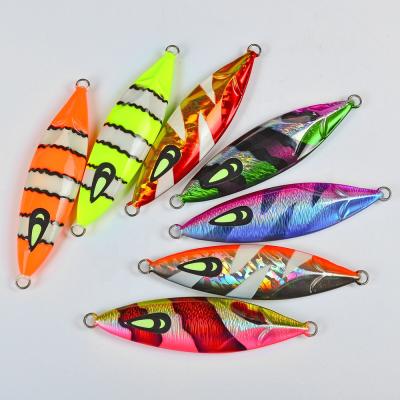 China Metal Slow Baiting Vertical Saltwater Jig Metal Baits Lead Downhill Fishing Lure 100g-450g Bass Bait Wholesale for sale