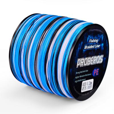 China Super Strength PROBEROS 8 Yarn Fishing Line Camouflage PE Braided Wire 300m 500m 1000m 8 Strong Weaves Fishing Rope for sale