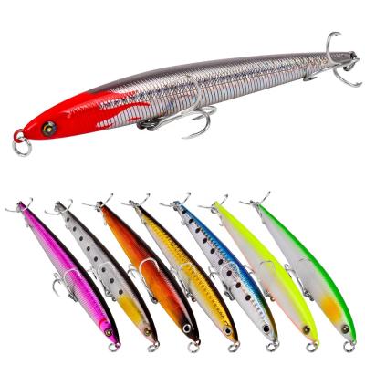 China ABS Hard Plastic Sinking Pencil Fishing Lure 13cm Minnow 27.5g Bait Layer Swimming Hard Perch Full Of Winter Artificial Ice for sale