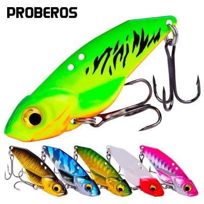 China Metal Sinking VIB Fishing Lure Metal Feeds 5g 7g 10g 15g Bassbait Wobblers Artificial Vibrating Hard Spinning Tackle for sale