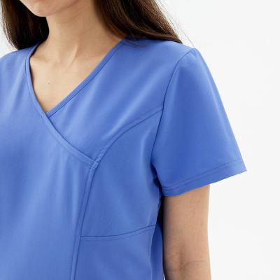 China Hot Sale Hospital Doctor Uniforms Medical Nursing yuyue Clinic Scrub Sets Short Sleeve Tops Pant Women Nurse Cotton Uniform OEM for sale