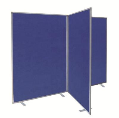 China Office Free Standing Acoustic Partition Rack Floor Frame Polyester Wall Divider Aluminum Room Partition for sale