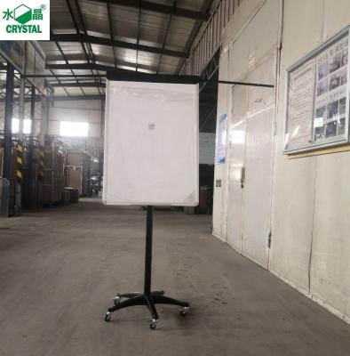 China Easy Adjustable Height Flipchart Board White Cloth Board Movable Easel for sale