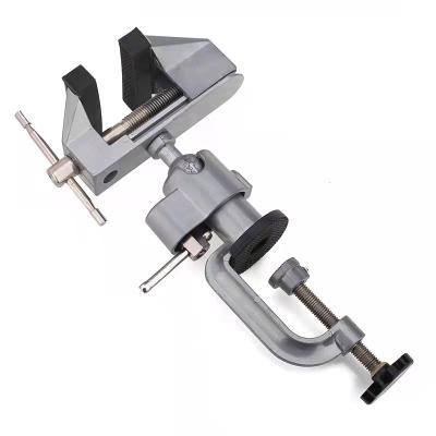 China Aluminum DIY Tools Mini Universal Table Vice Small Table Vice 360 ​​Degree Rotation Micro Vice for sale