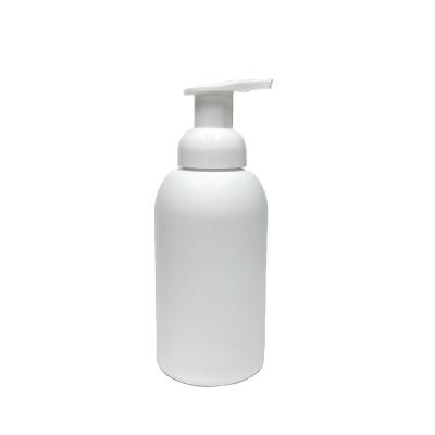 China Personal Care 10oz 300ml Matte White Hand Soap Glass Bottle With Plastic Foam Pump Dispenser for sale