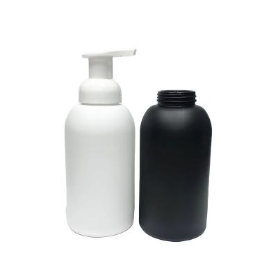 China Matte Black Personal Care 8oz 250ml Glass Cleansing Bottle With Plastic Foaming Pump Dispenser for sale