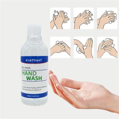 China 250ml waterless hand washing liquid gel cleaning hand with moisturizer and Vitamin E Hot sale WhatsApp +1 7082690275 for sale