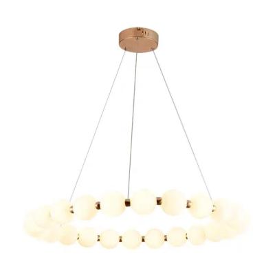 China Bead Nordic Easy Installation Decorative Lighting LED Light Creative Hanging Pendant Lamp for sale