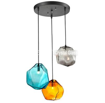 China Beautiful/Colorful Modern Design Crystal Glass Colorful Home Decorative Chandeliers LED Pendant Lamp Nordic Creative Lighting Hanging Light for sale