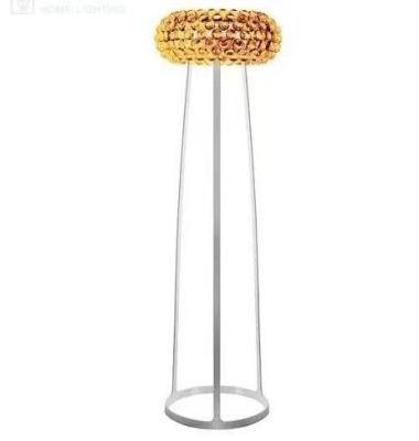 China Decorative Design Amber Floor Lamp Clear Modern Floor Lamp Acrylic Media for sale