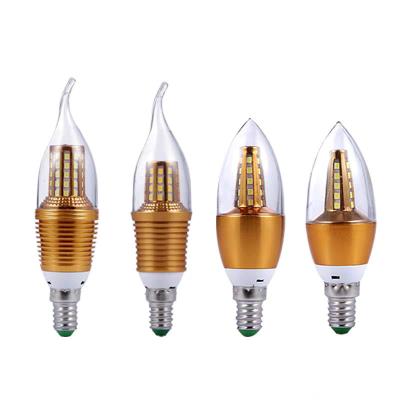 China Factory Wholesale High Efficiency LED Lights 5W E14 LED Crandle Bulb for sale