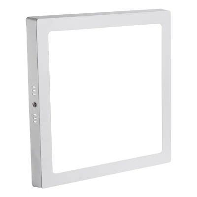 China Contemporary Surface Mounted Down Light Modern Indoor White Plastic Lighting Round Square SMD LED Ceiling Panel Lights for sale