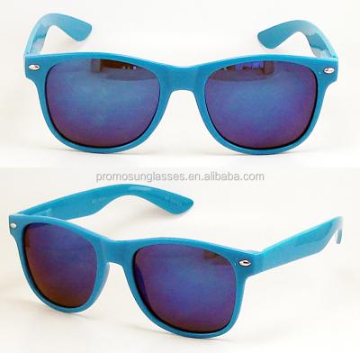 China Blue Promo Sun Glasses Fashion Sunglasses With Mirror Lens Good Price Good Quality And Delivery Time, UV400 Lens for sale