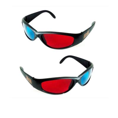 China red blue red blue glass 3D sunglasses hot sale glass 3D sunglasses for sale