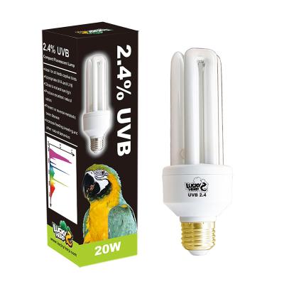 China Parrot Uva And Uvb 2.4% Compact Fluorescent Lamp 23w Sunlight For Birds for sale