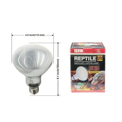 China Reptiles Self-Weighted Reptile Light 160w R115 UVB Bulb 110-240v Mercury UV Vapor Lamp For Chameleon for sale