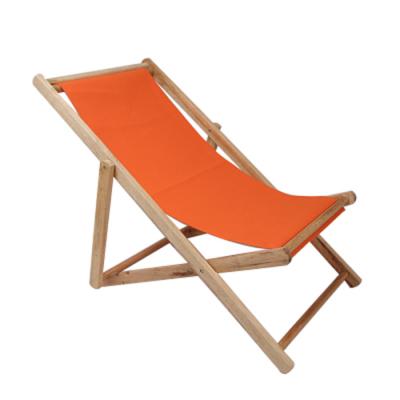 China Beech Wood Chair Garden Folding Beach Chair Leisure Picnic Sling Surfside Outdoor Camping Wooden Recliner Fishing Chairs for sale