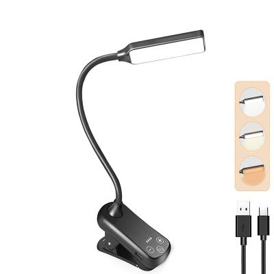 China Rechargeable bedroom book light, infinite dimmer switch adjustment, removable mini reading lamp, for night study. for sale