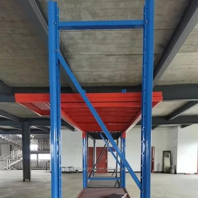 China Factory 150KG Coat Powder Corrosion Protection Coated Light Duty Rack Shelf Storage Metal Warehouse Red White Orange Blue for sale