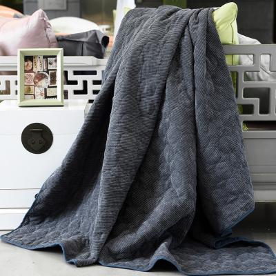 China Home All Season Gray With Blue Color Skin Comforter Baby Friendly Soft Comfortable Comforter Adult Comforter for sale