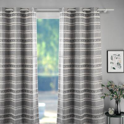 China New Black Blackout 2 Layers Polyester 100% Polyester Thick Church Double Window Curtains For Home Hotel for sale