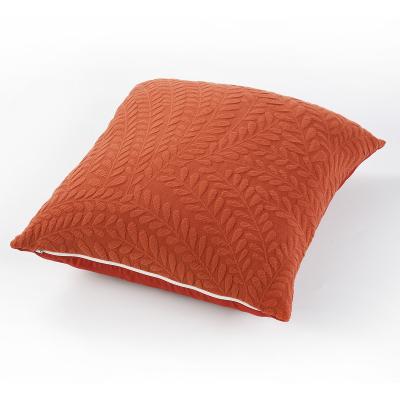 China 2021 New Design Luxury Square Orange Wearable Decorative Tiles Pillow Case for sale