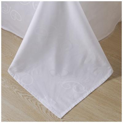 China 200 Thread Count Polyester Cotton Disposable Cheap White Flat Sheets for sale