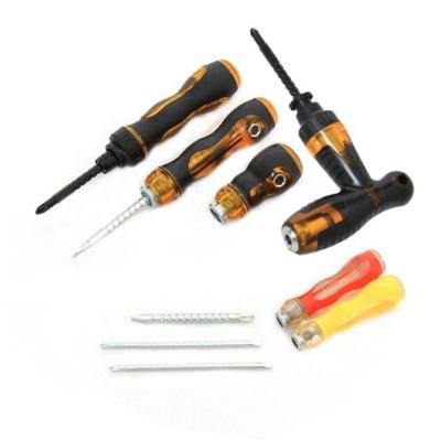 China Multi-used Short Use Double Head Telescopic Ratchet Double Head Screwdriver Screwdriver Tool for sale