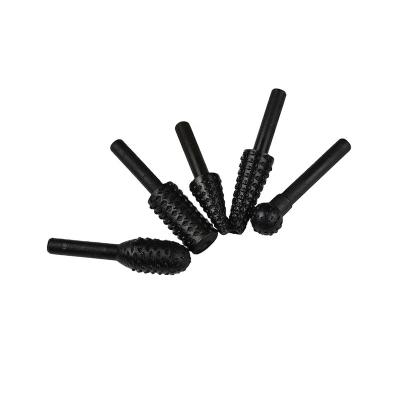 China Polishing 5 Pieces Rotary Rasp Set Grinding Bit for Polishing Wood Root Carving Tools for sale