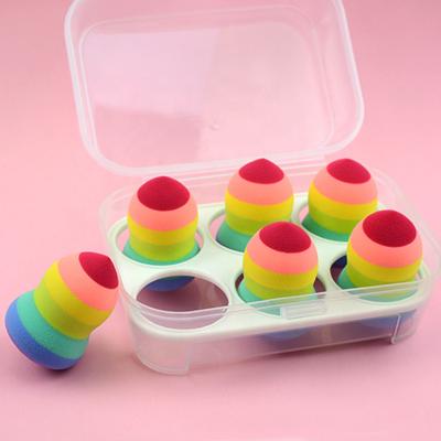 China JLY Wholesale Dustproof Make Up Plastic Blender Storage Box Egg Tray Powder Blast Holder for sale