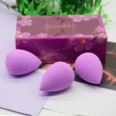 China Non Toxic Non Toxic Merry Christmas Gifts Makeup Sponge Set 3 Pieces Soft Cosmetics Blender Sponges for sale