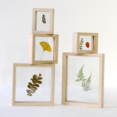 China Simple Hot Selling High Quality Wood Photo Frames Fine Picture Fram Ash Wood Floating Photo Frames Art Frames Bedroom Decor Beautiful for sale