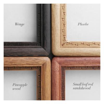 China Eco-Freindly New Wholesale Decorative Chinese Style Picture Frame Solid Wood Wood Carving Frame for sale