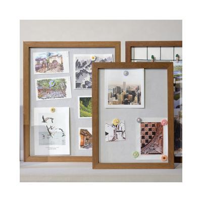 China Eco-Freindly Light Color Fashion Simple Angle A4 A3 6*8 Customizable Size Wholesale Photo Framing Wooden Frame for sale